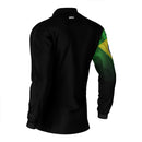 Camisa Brk Preta Bandeira do Brasil com Proteção Solar UV50 Envio Imediato
