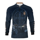 Camisa Agro Brk Azul Trator e São Bento com Proteção UV50  - Envio Imediato