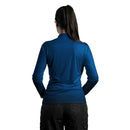 Camisa Feminina Brk Basic Azul Naval com Proteção Solar UV50 Envio Imediato