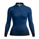 Camisa Feminina Brk Basic Azul Naval com Proteção Solar UV50 Envio Imediato