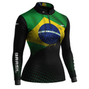 Camisa Feminina Brk Brasil com Proteção UV50 Envio Imediato